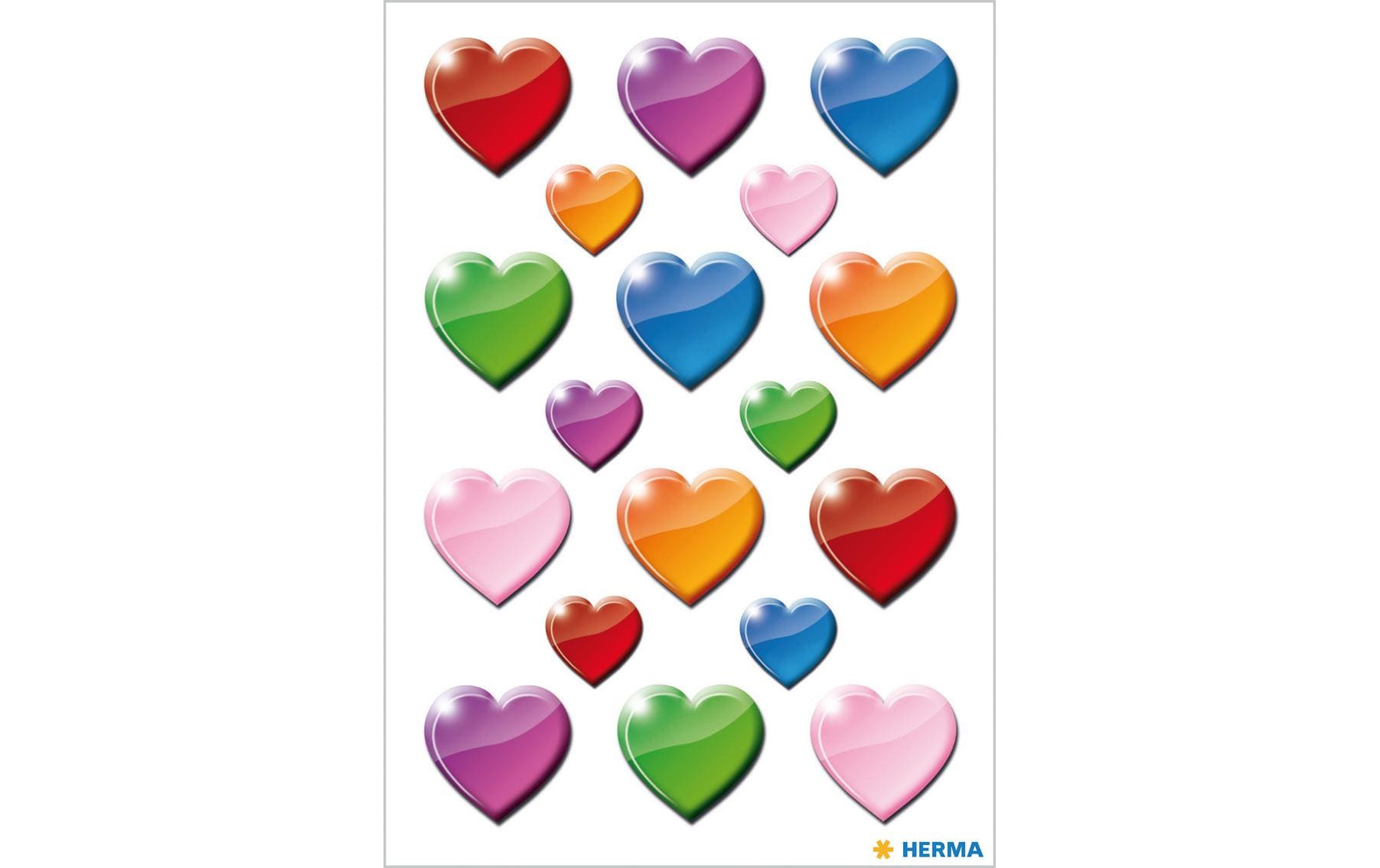 HERMA Schmucketiketten – 84 × 120 mm – mehrfarbig – 54 Stk.