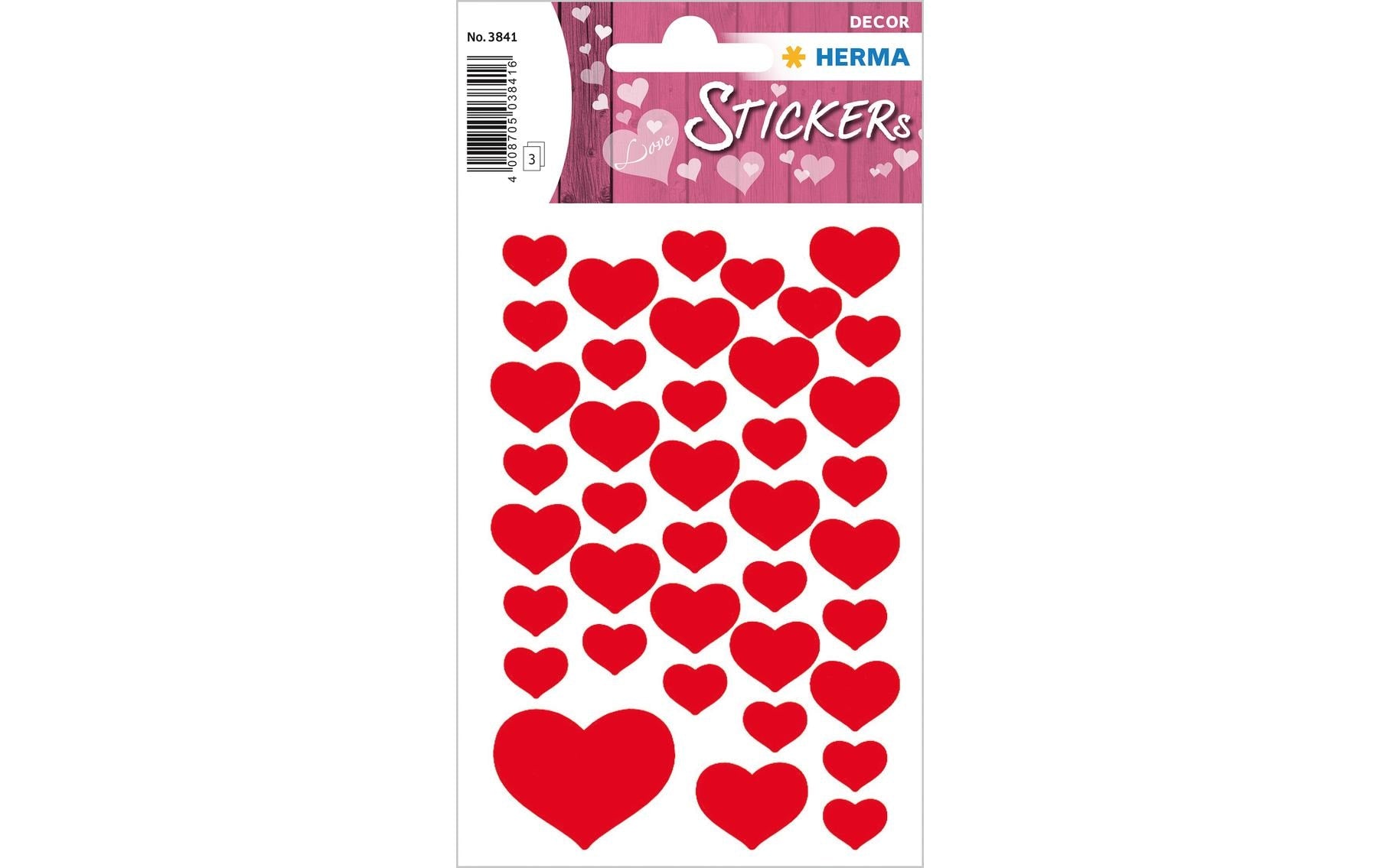 HERMA Schmucketiketten Kleine Herzen – 120 Stück – permanent