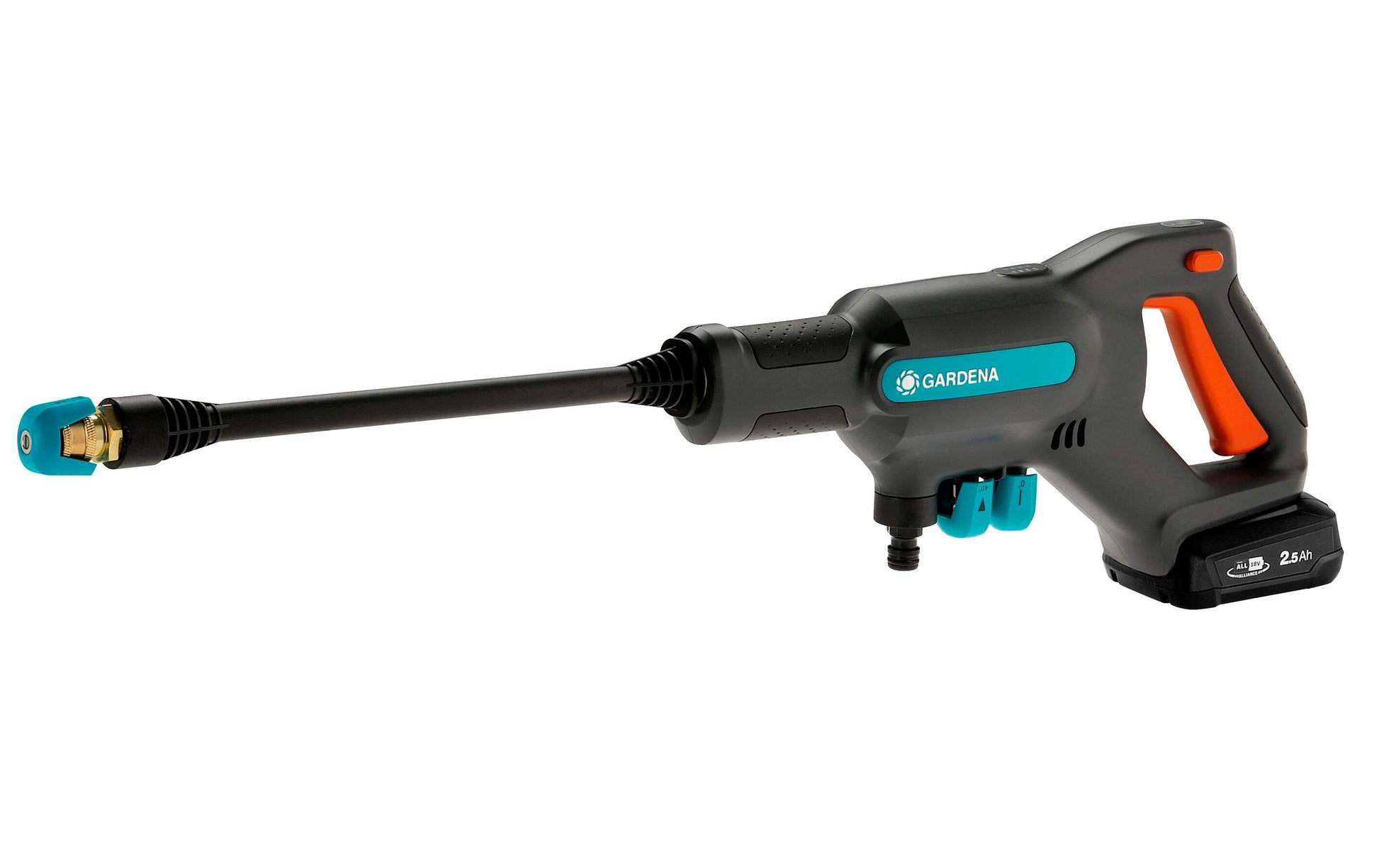 Gardena Akku-Mitteldruckreiniger AquaClean 24/18V P4A – 24 bar – schwarz