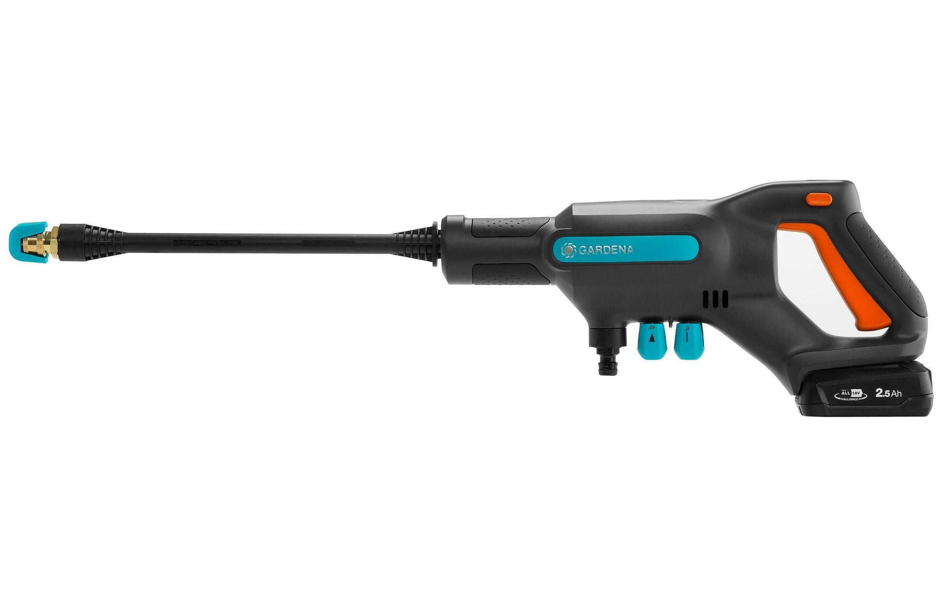 Gardena Akku-Mitteldruckreiniger AquaClean – 24 bar – 5 m Schlauch – Schwarz