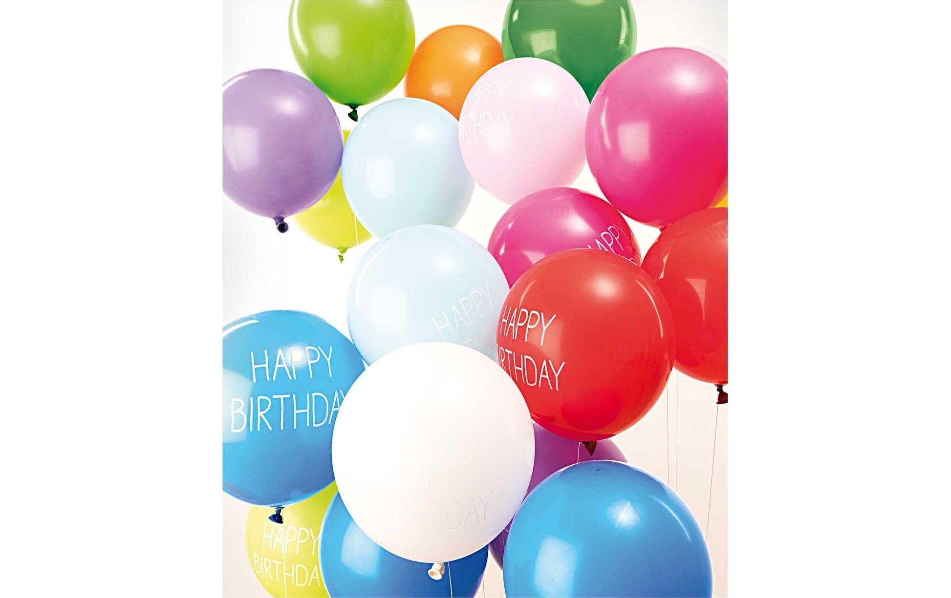 Rico Design Happy Birthday Luftballons – mehrfarbig – Ø 30 cm – Latex – 12 Stk