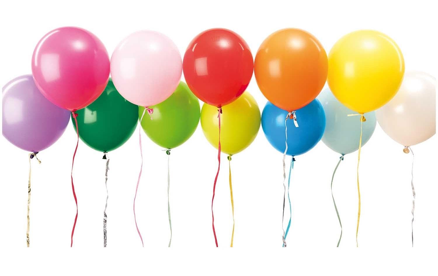 Rico Design Luftballons – mehrfarbig – Ø 30 cm – Latex – 12 Stk
