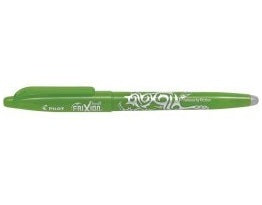 Pilot FriXion Ball – radierbarer Tintenroller mit Kappe, 0,7 mm, hellgrün