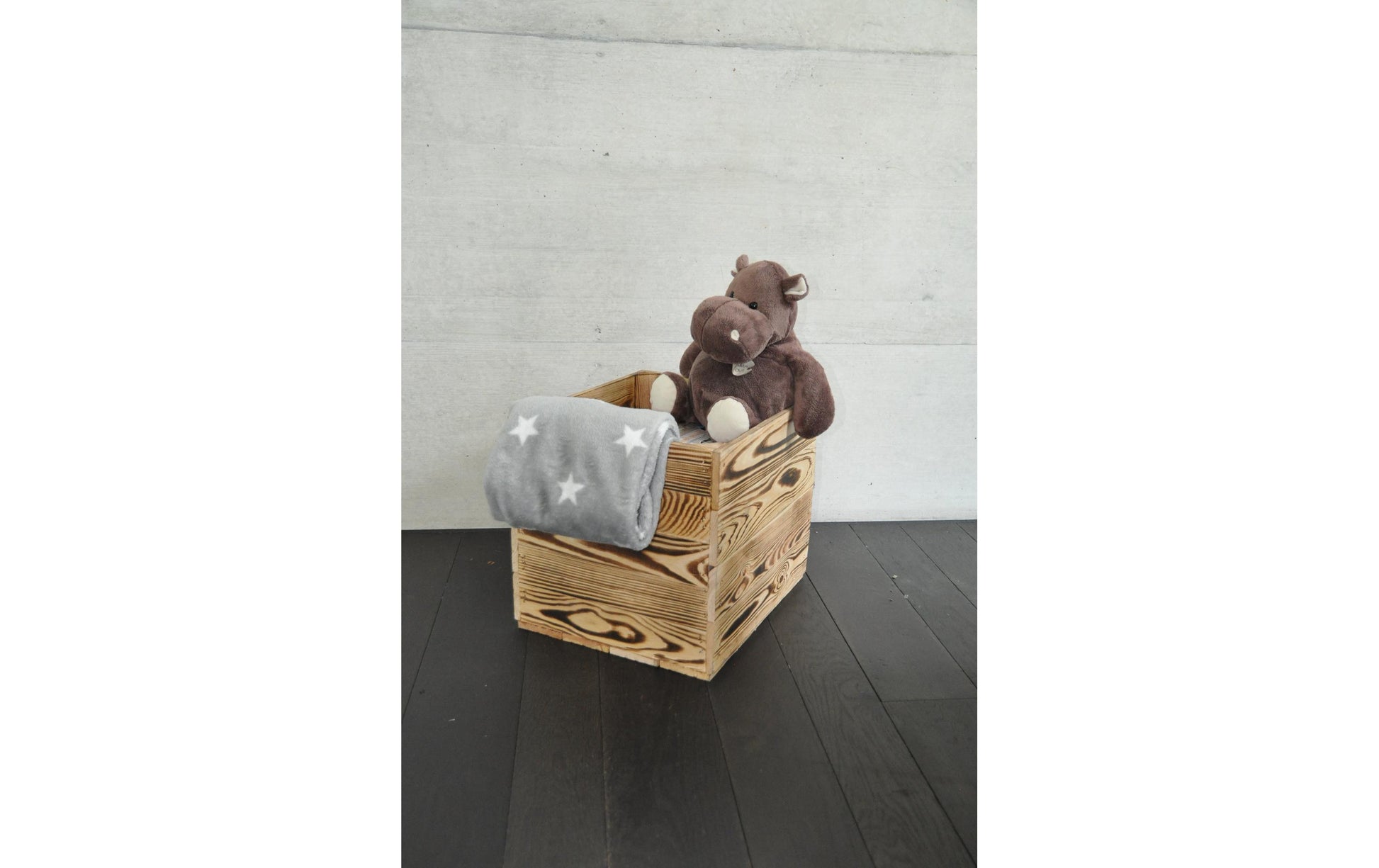 Holz Zollhaus Vintage Aufbewahrungsbox – Holz (Kiefer) – Hellbraun – 330 × 330 × 380 mm