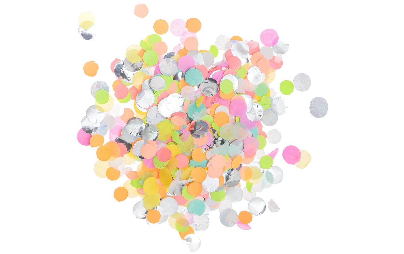 Rico Design Konfetti Neon Mix – mehrfarbig – 8 mm – 20 g – Folie, Papier – 1 Stück