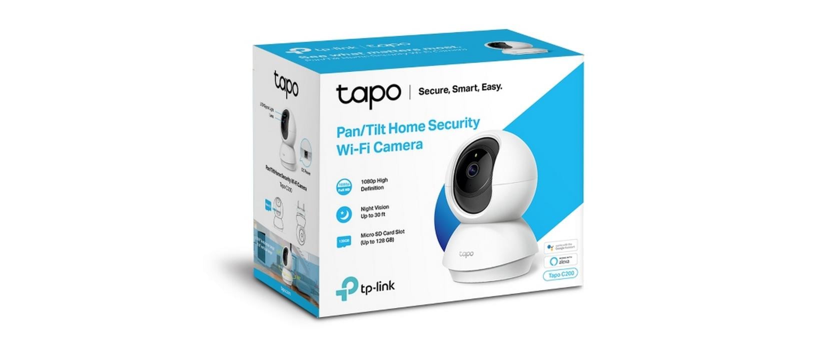 TP-Link Tapo C200 Überwachungskamera – 1080p, WLAN, Nachtsicht 9 m, Weiss