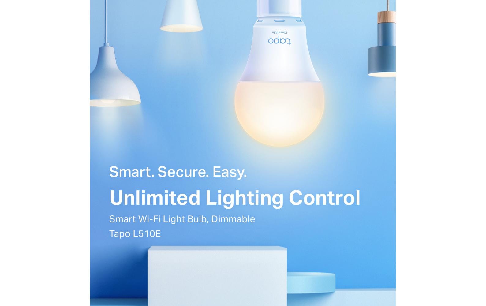TP-Link Smart-Leuchtmittel E27 Tapo L510E – 806 lm, 2700 K, WLAN/App, dimmbar – Weiss