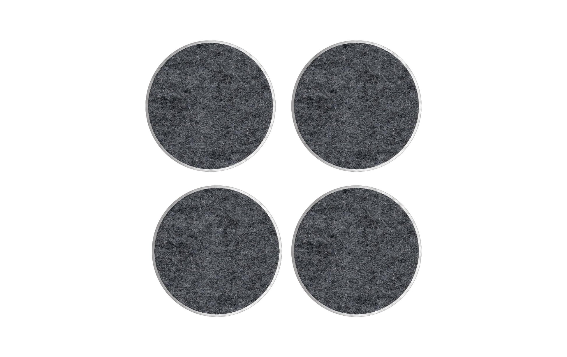 3M SP87A36 Stuhlbeingleiter – Faser – Grau, Ø 34 mm, 4er-Set