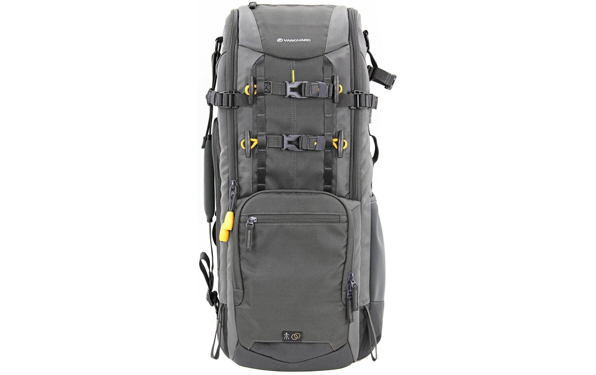 Vanguard Alta Sky 66 Rucksack – Für Super-Tele bis 600 mm f/4 – 9" Tablet, Regenabdeckung – Grau