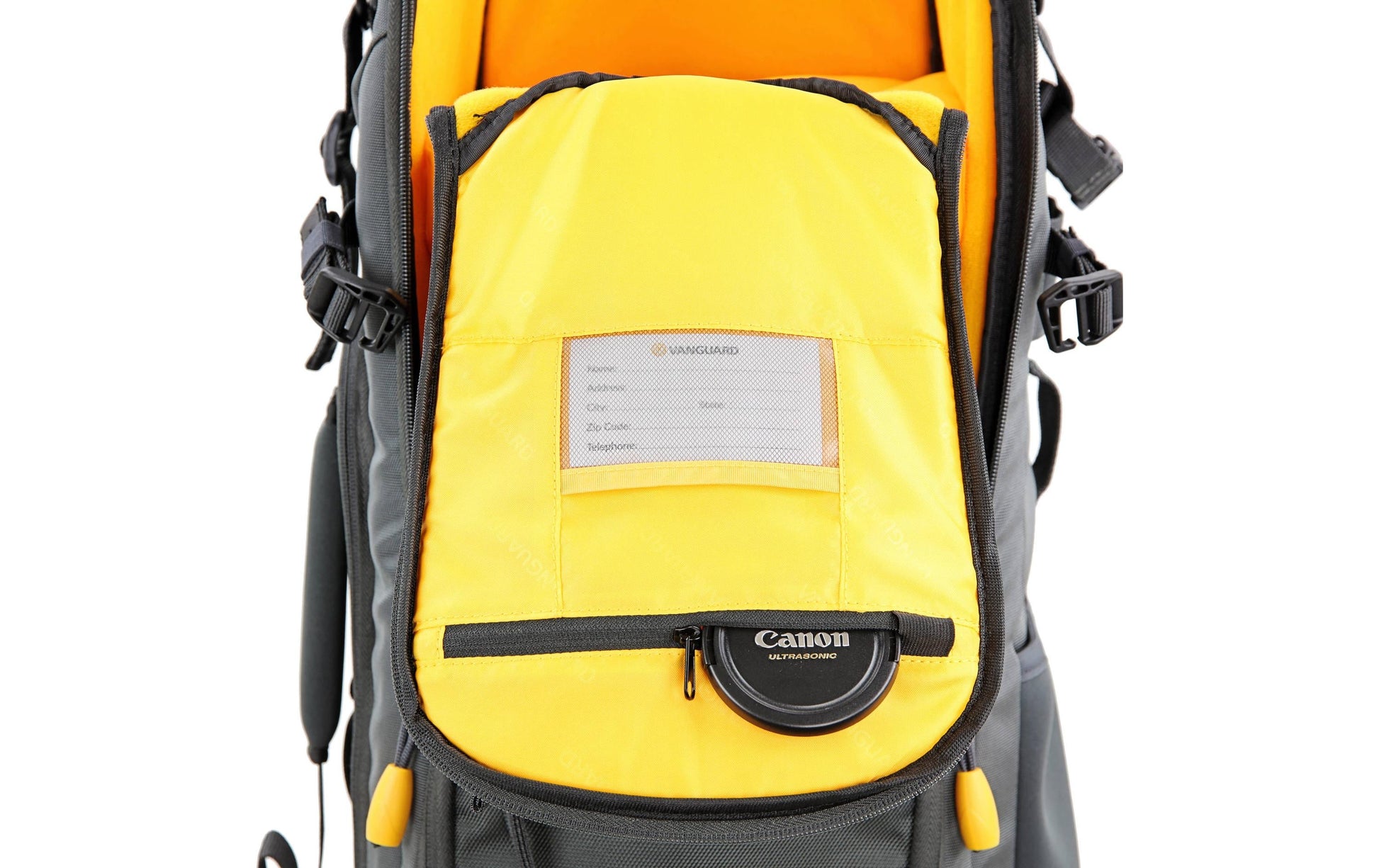 Vanguard Alta Sky 66 Rucksack – Für Super-Tele bis 600 mm f/4 – 9" Tablet, Regenabdeckung – Grau