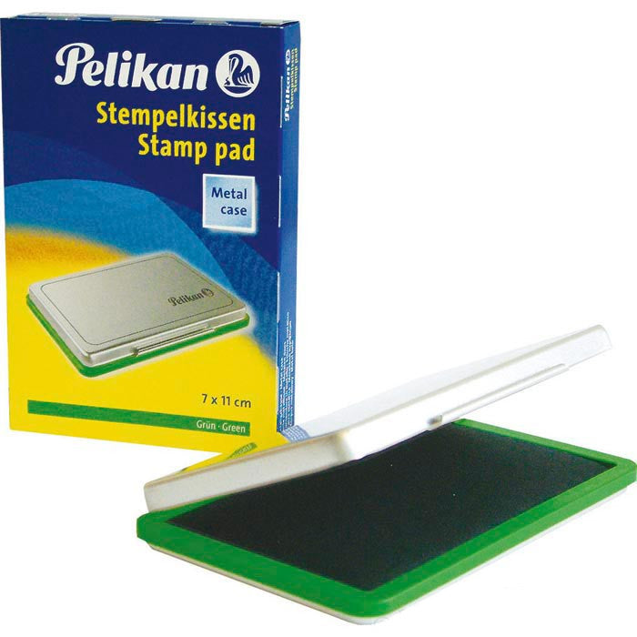 Pelikan Stempelkissen – Metall, 110 × 70 mm, Grün