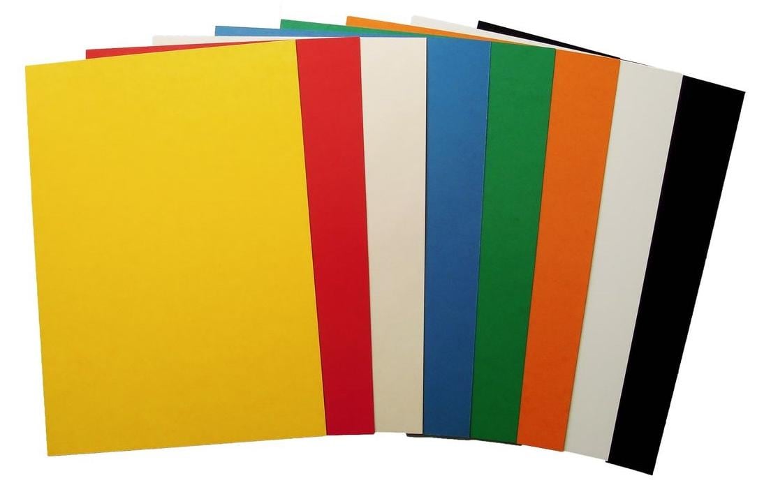 Buroline Büroline Umschlagdeckel – A4 – 385 g/m², Karton, Blau – 100 Stk.
