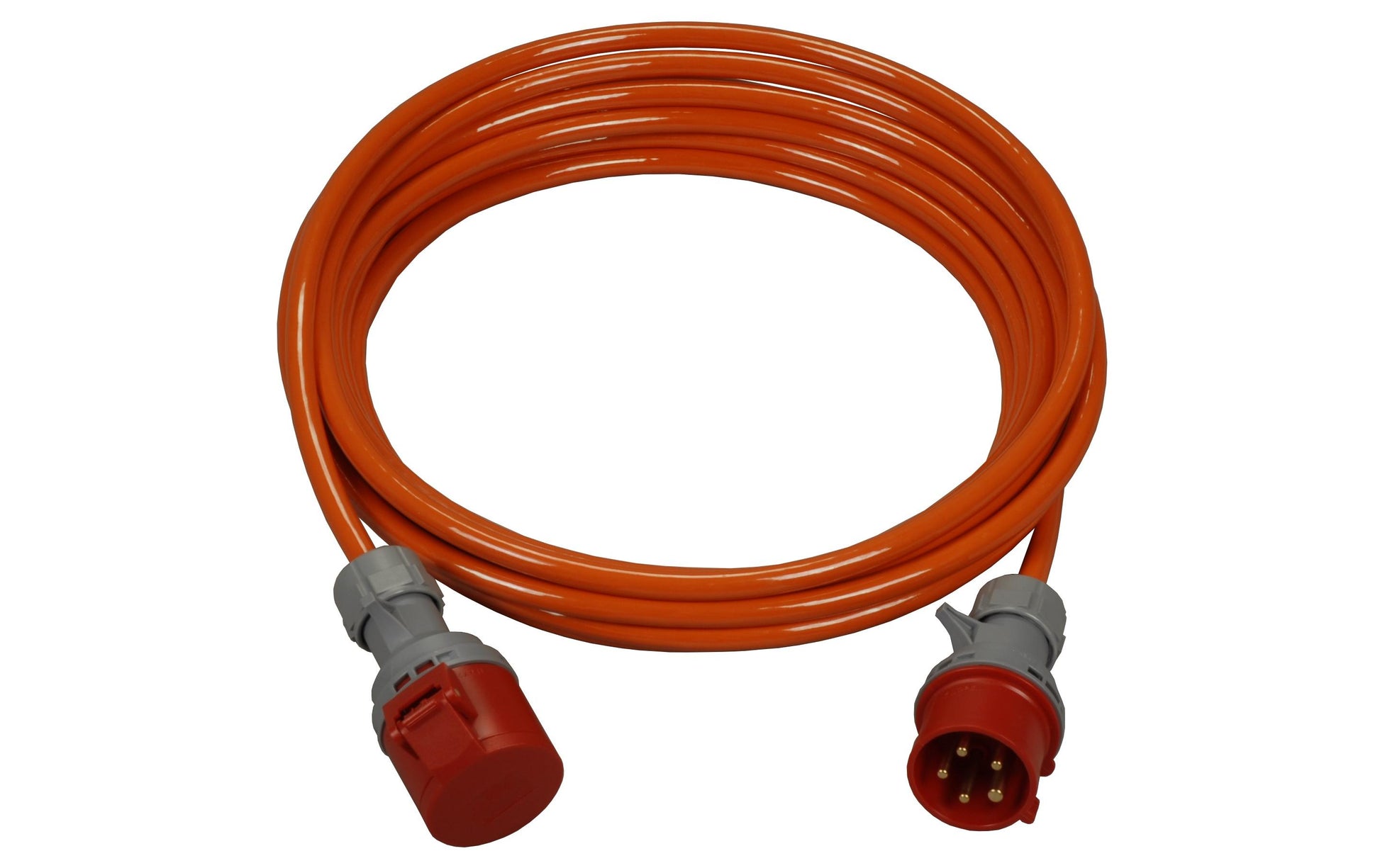 Spälti ag Netzkabel, CEE 16-5 auf CEE 16-5, 5×2,5 mm², 10 m, Orange