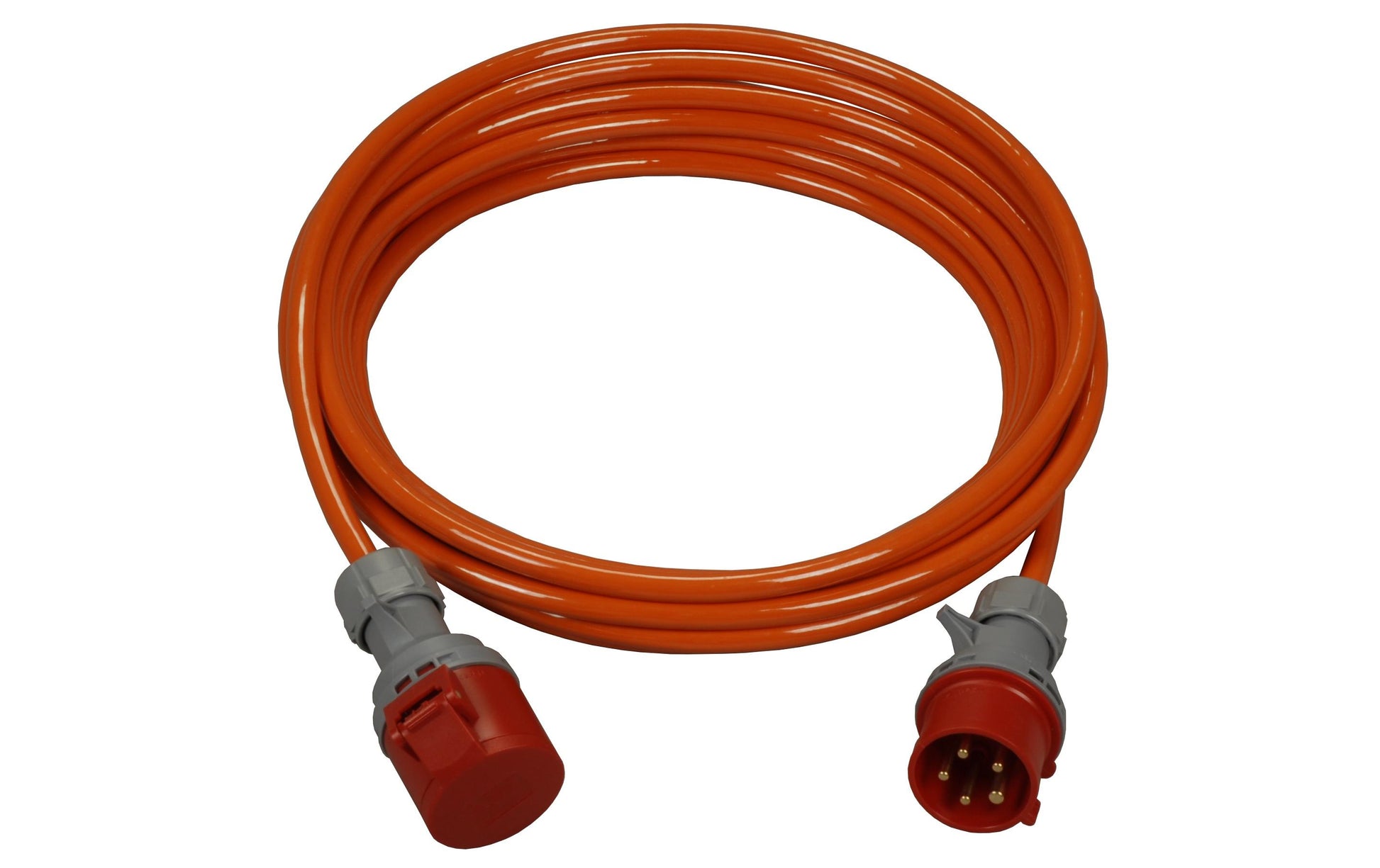 Spälti ag Verlängerungskabel, CEE 32-5 auf CEE 32-5, 5×6 mm², 32 A, 10 m, Orange