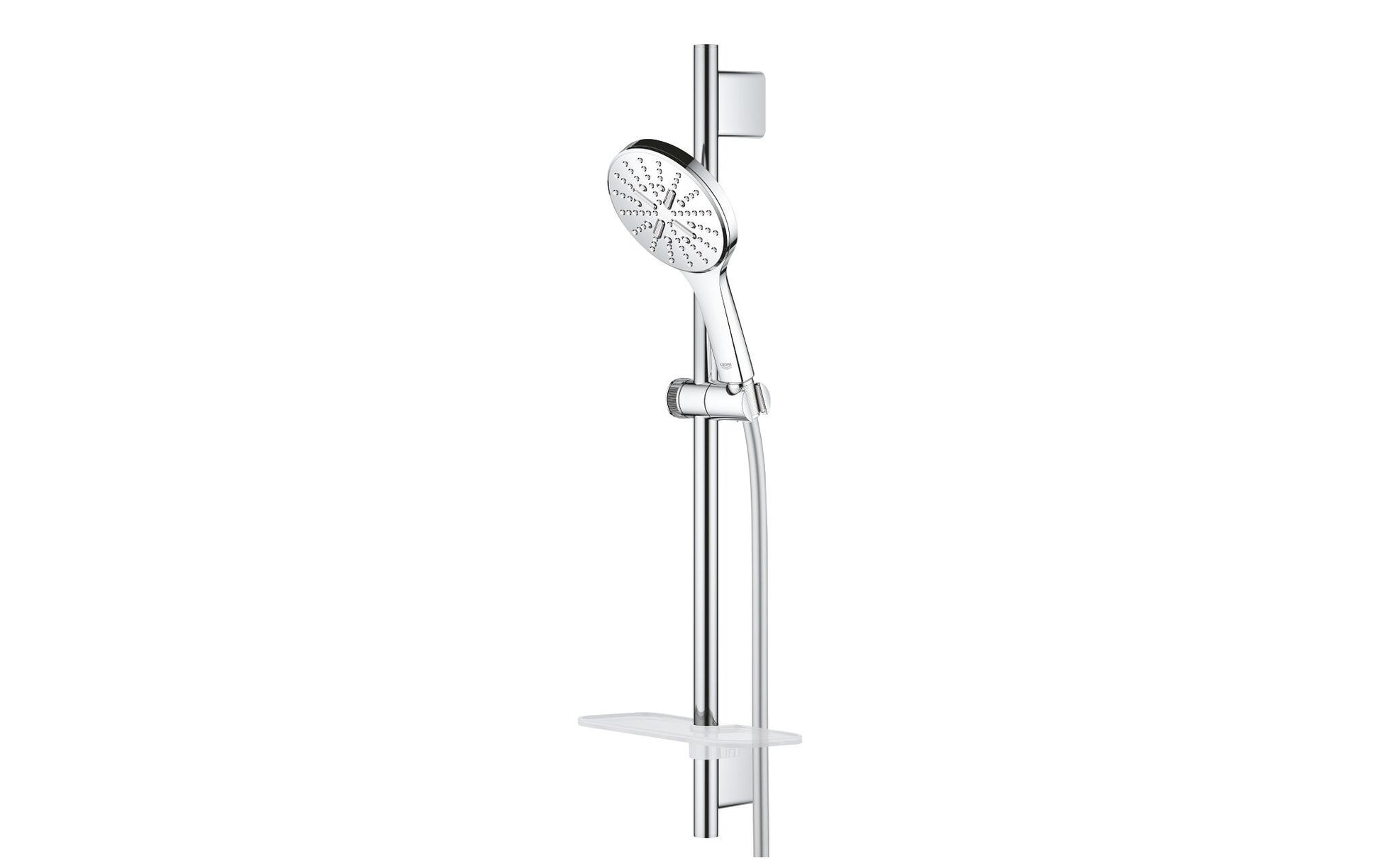 GROHE Brausestangenset Rainshower 130 – Duschsäulenlänge 60 cm, Schlauch 175 cm, Messing, Chrom