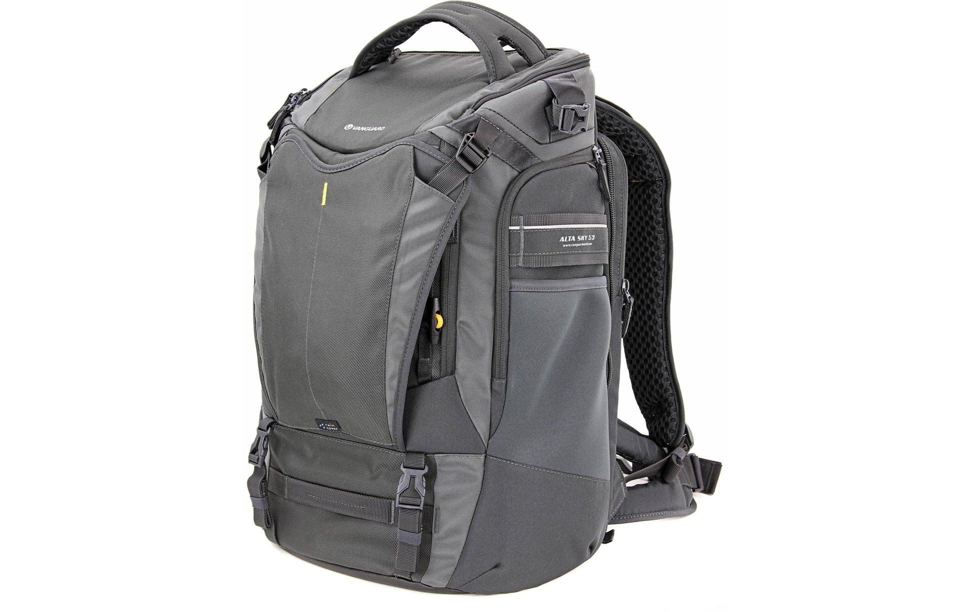 Vanguard Alta Sky 53 Rucksack – 1–2 DSLR, 6–8 Objektive – für 17″ Notebook – Grau