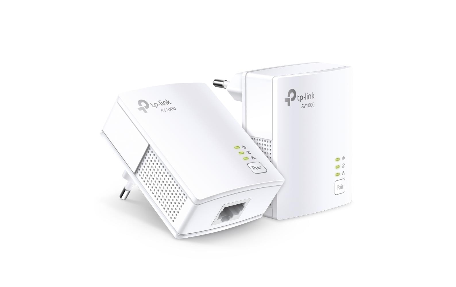 TP-Link TL-PA7017 KIT – Powerline-Adapter-Kit AV1000 – 1 Gbit/s, HomePlug AV2, 2er-Set