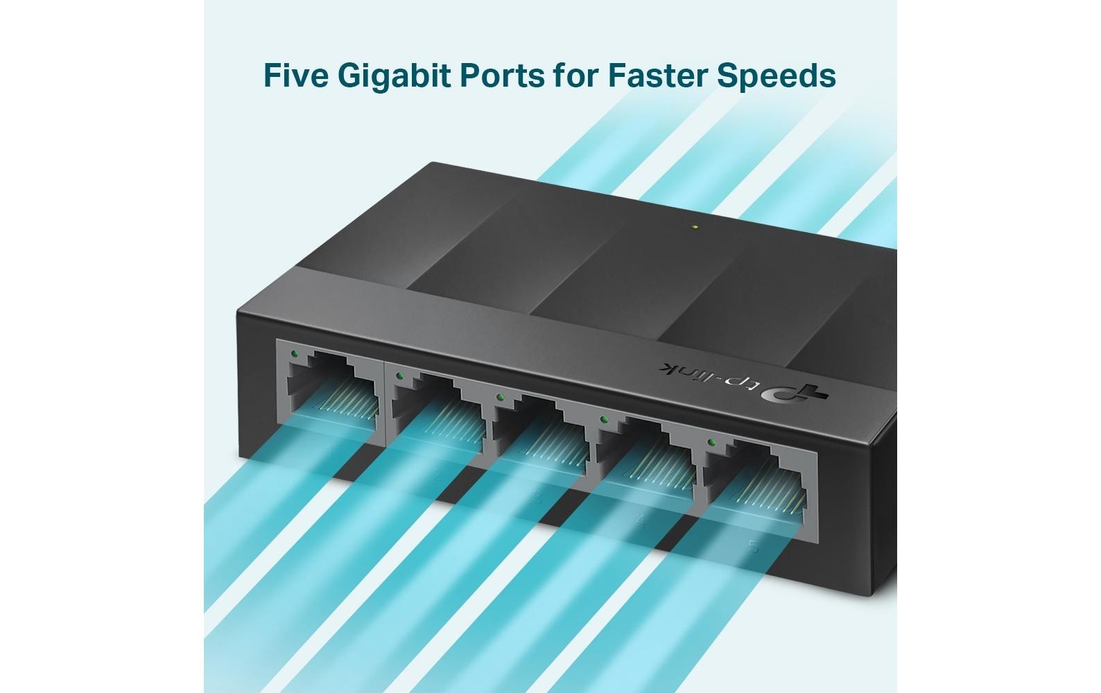 TP-Link LS1005G LiteWave – Unmanaged Switch – 5× 1G, Desktop