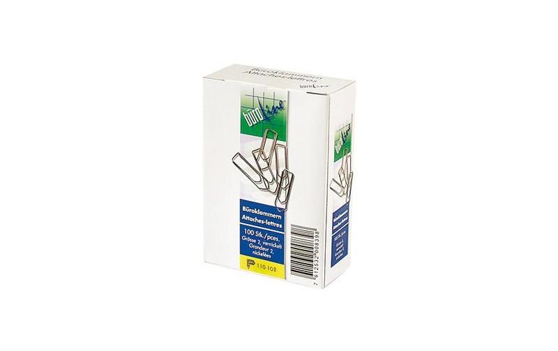 Buroline Büroline Büroklammern 24 mm – vernickelt – 1'000 Stk.