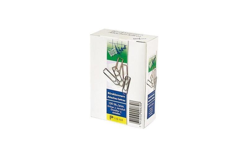 Buroline Büroline Büroklammern 28 mm – vernickelt – 100 Stk.