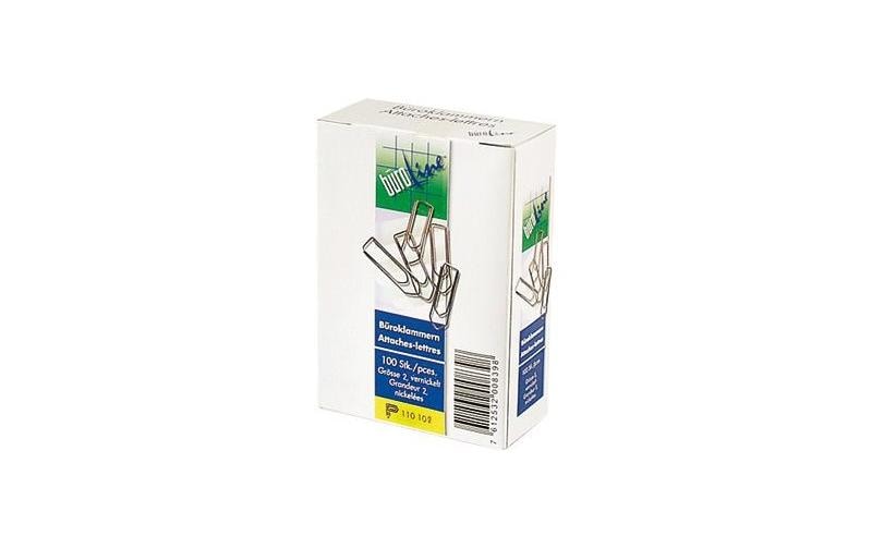 Buroline Büroklammern 32 mm – vernickelt – 1'000 Stk.