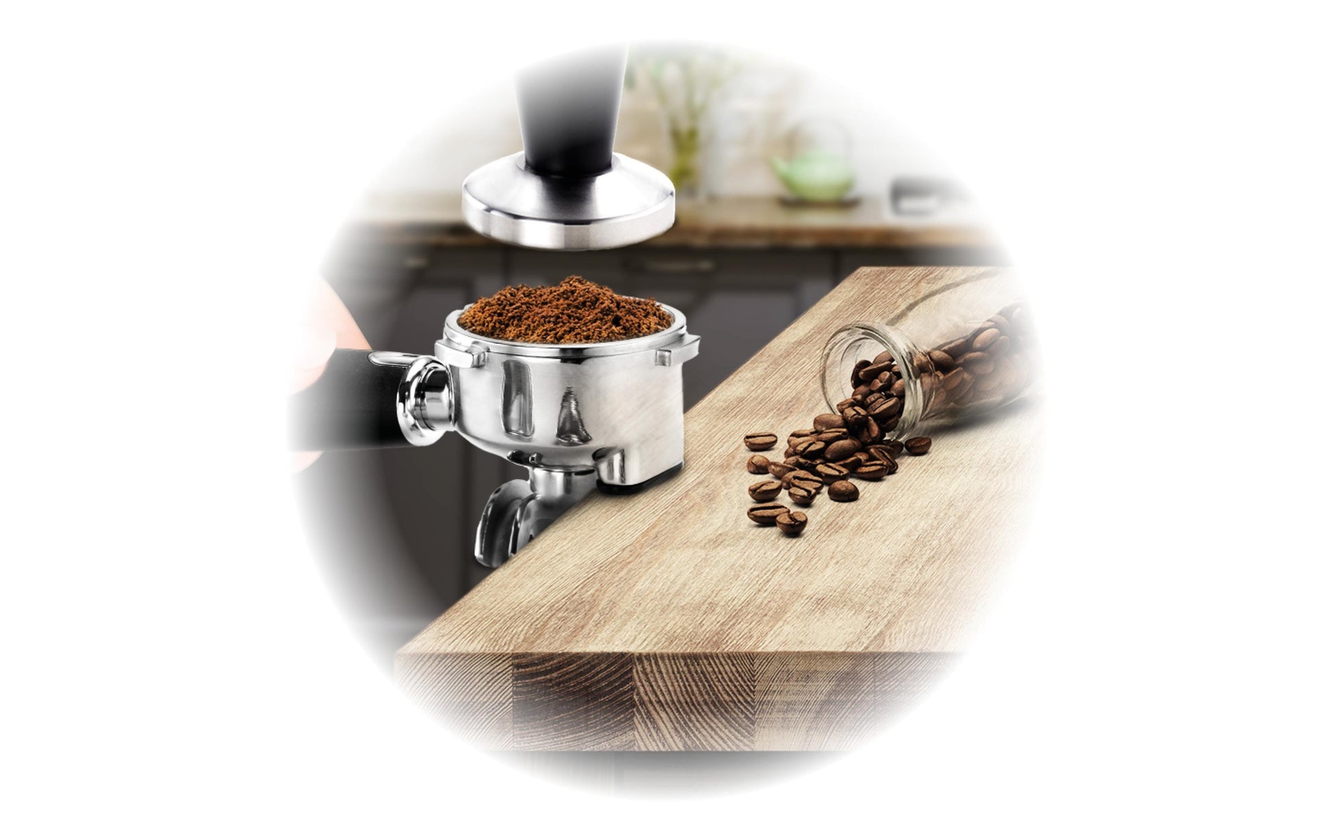 Trisa Barista Plus Espressomaschine (Siebträger) – 20 bar, 2,7 l, Milchschaumdüse, 28,0 × 41,0 × 32,5 cm
