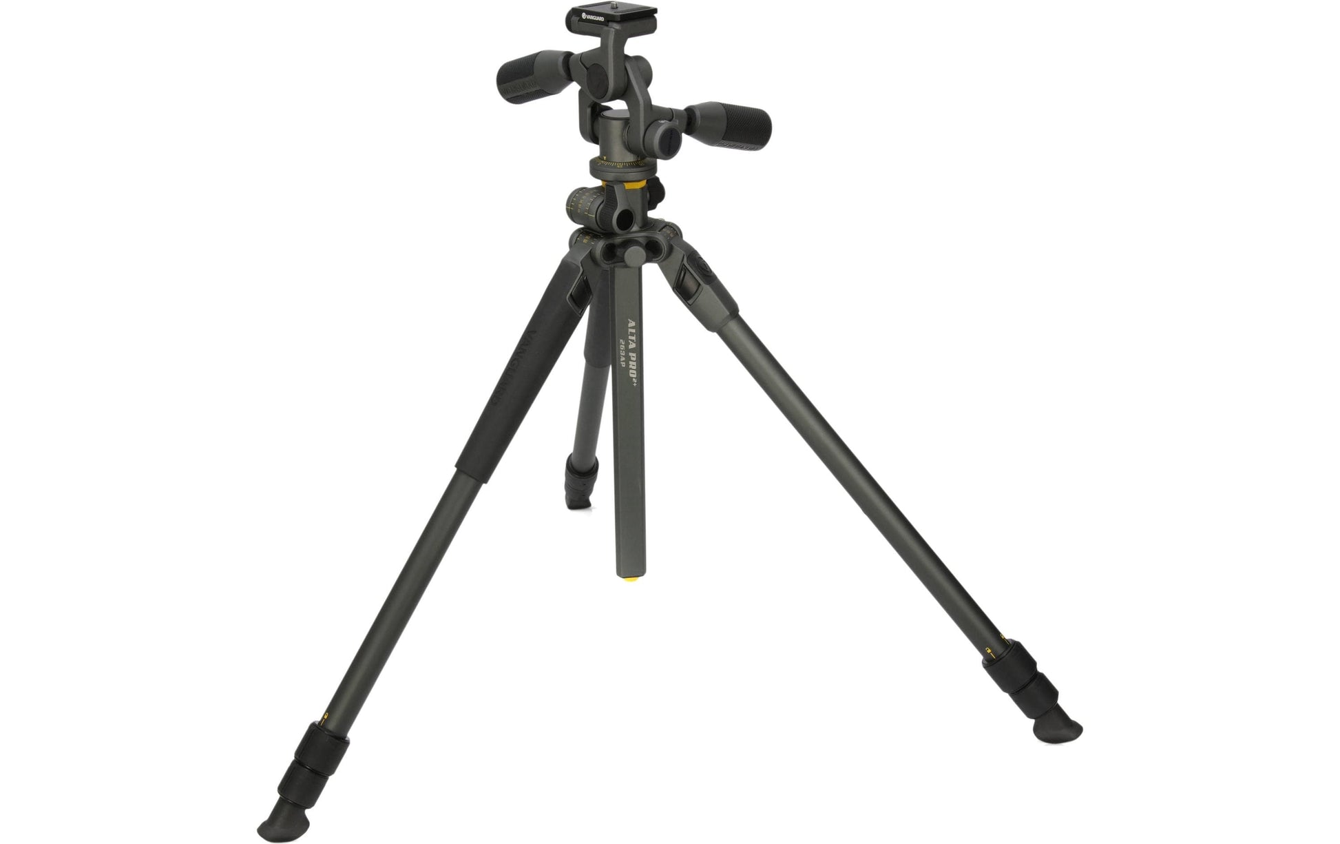 Vanguard Alta Pro 2+ 263AP Stativ – Aluminium, 26 mm, 3 Abschnitte, 175,2 cm, Traglast 5 kg – Grau