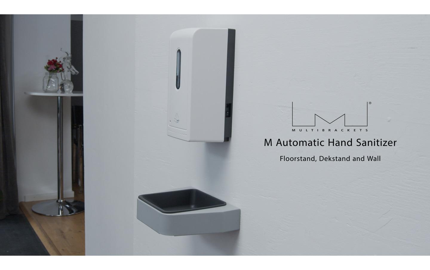 Multibrackets Automatischer Desinfektionsmittelständer – Standgerät – 1000 ml, weiss, ABS