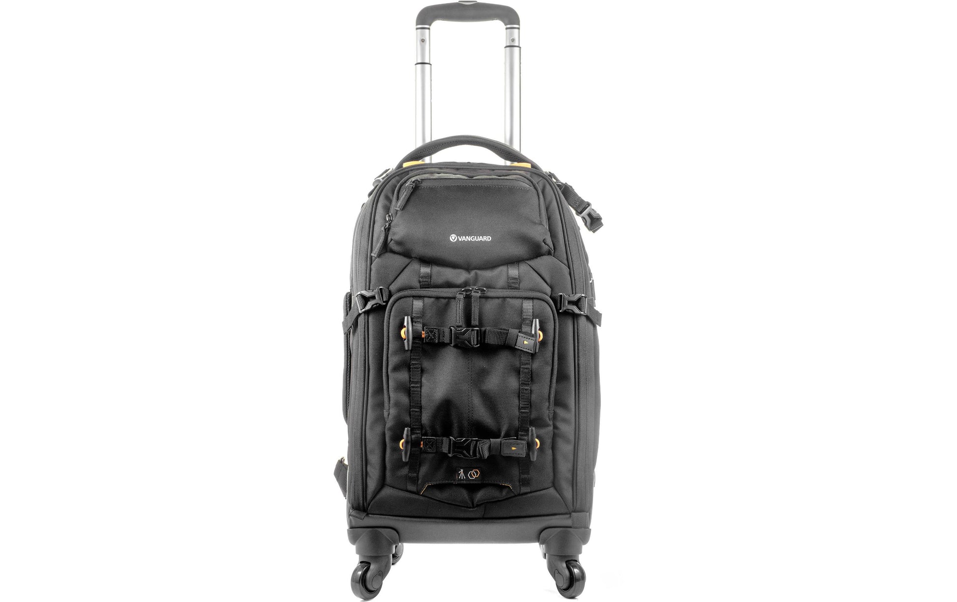 Vanguard Alta Fly 58T Trolley-Rucksack – für 1–2 Pro-DSLRs, 4–6 Objektive – 14″ Laptop-Fach – Schwarz