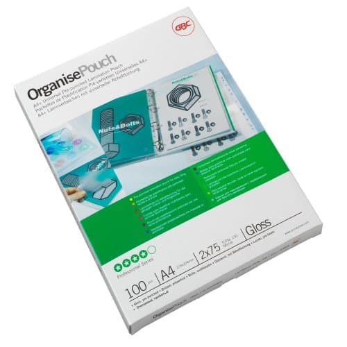GBC Laminierfolien A4, glänzend – 125 µm, 228 × 303 mm, 100 Stk.