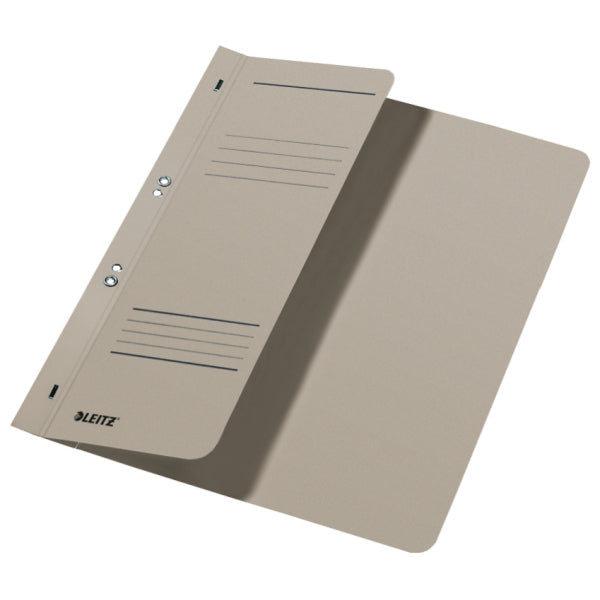Leitz Schnellhefter – A4, Karton, grau, Beschriftungslinien, 250 g/m², 1 Stk.