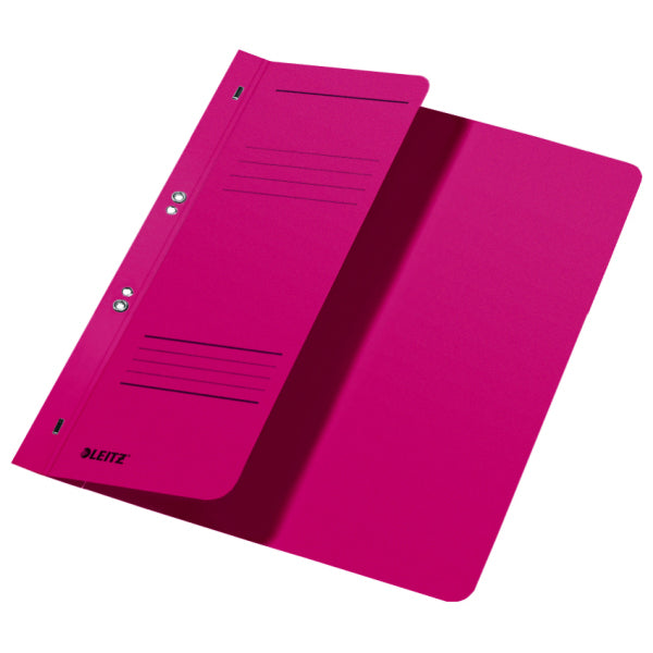 Leitz Schnellhefter – A4, Karton, Rot, Beschriftungslinien, 250 g/m²