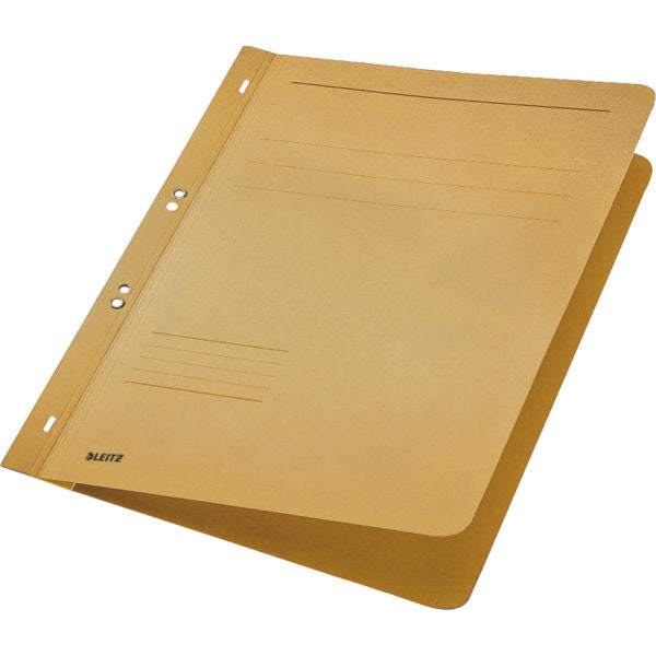 Leitz Schnellhefter für A4, Karton, beige – Beschriftungsstreifen, Behördenheftung – bis 250 Blatt