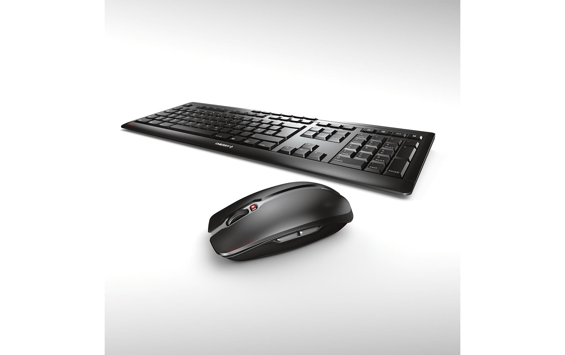 CHERRY STREAM DESKTOP 8500 – Tastatur, kabellos (2,4 GHz), CH-Layout (DE-CH), Schwarz