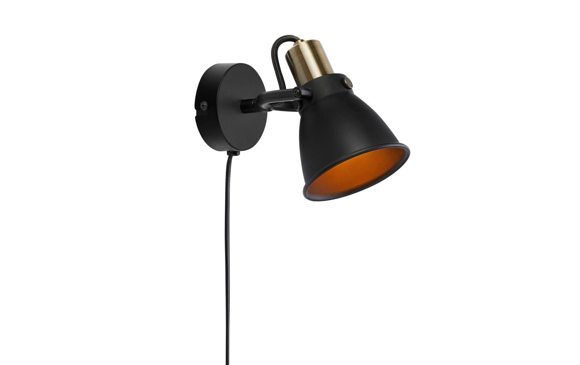 Markslöjd Wandleuchte – 9,5 × 20 cm, 40 W, Schwarz, E14, ohne Leuchtmittel, Ein/Aus-Schalter