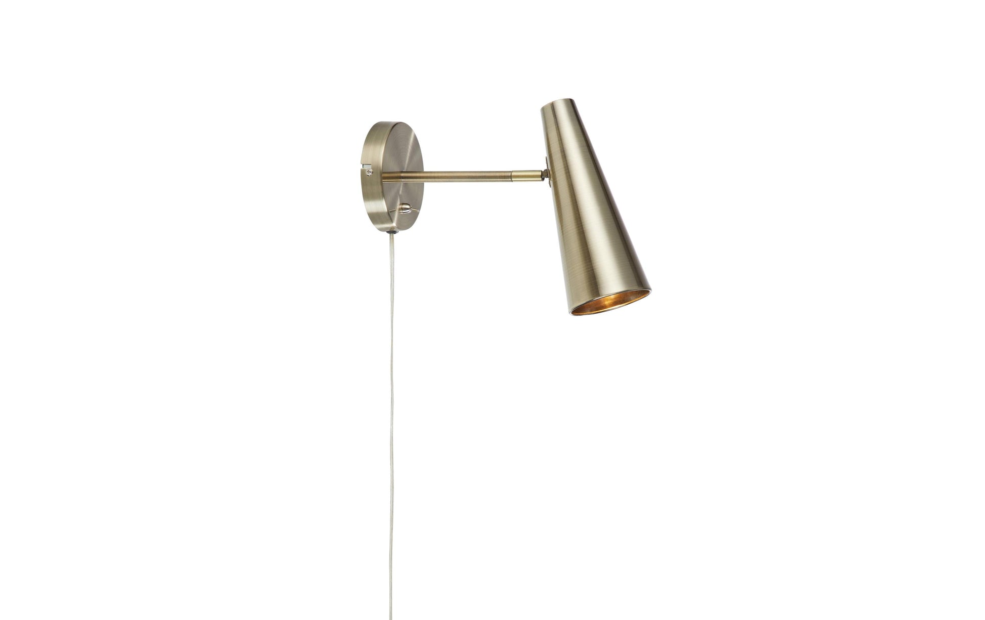 Markslöjd Wandleuchte Peak – 40 W, Messing, E14 exkl., Ein/Aus-Schalter