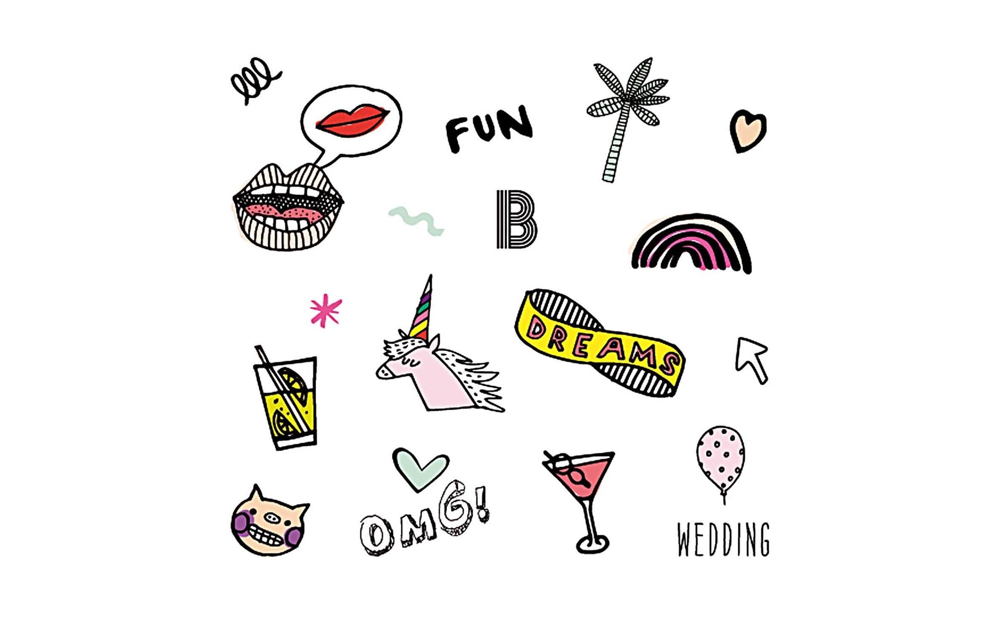 Rico Design Stickerbuch, Summer, 20 Seiten
