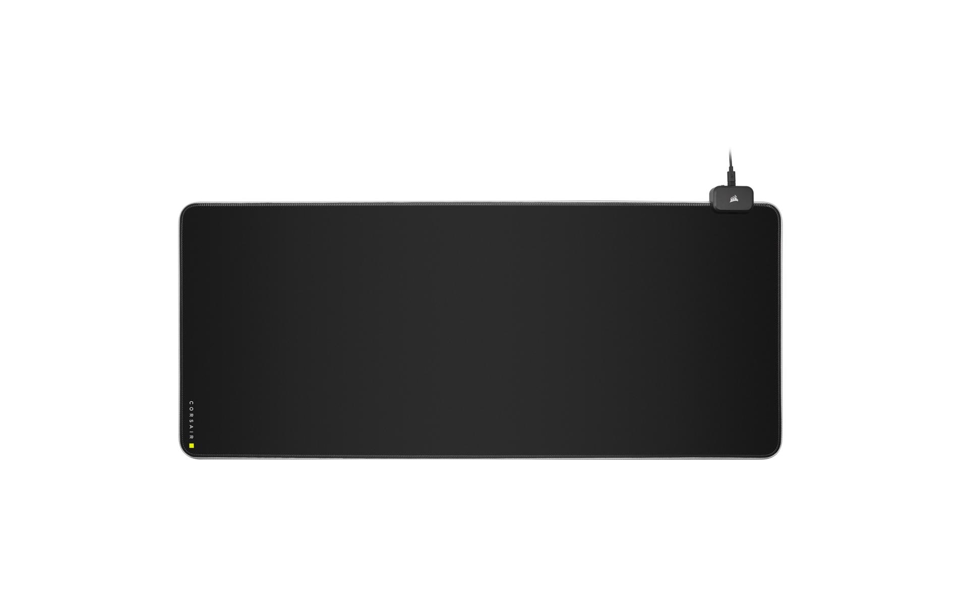 Corsair MM700 RGB Extended Gaming-Mauspad – USB, RGB-Hintergrundbeleuchtung, Anti-Rutsch-Basis, Schwarz