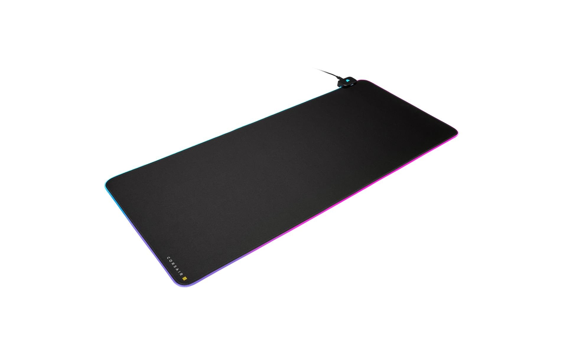 Corsair MM700 RGB Extended Gaming-Mauspad – USB, RGB-Hintergrundbeleuchtung, Anti-Rutsch-Basis, Schwarz