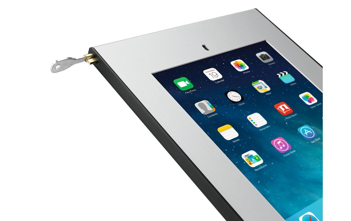 Vogel's Prof PTS 1238 Tablet-Rahmen – für iPad 10,2" – abschliessbar – silber