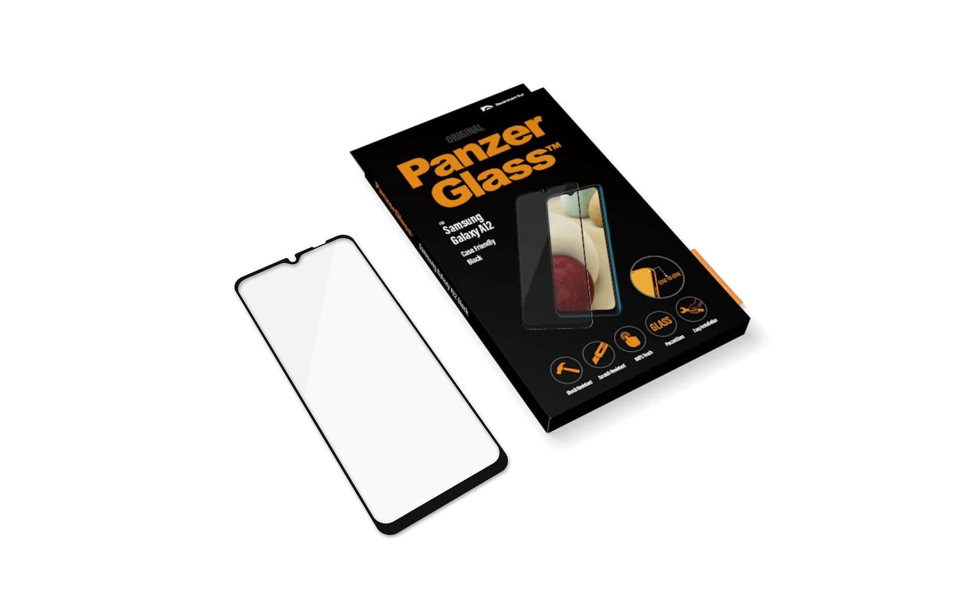 PanzerGlass Displayschutz (Panzerglas), Case Friendly – für Galaxy A12