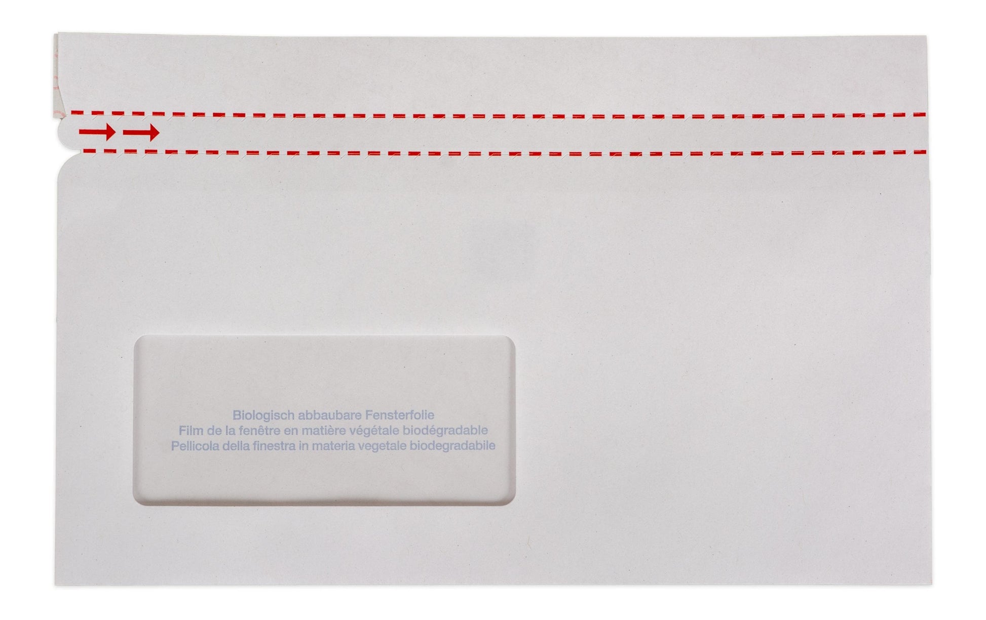 Elco Dokumententasche – C6/5 (114 × 229 mm), Fenster links, unbedruckt, weiss, selbstklebend – 250 Stück