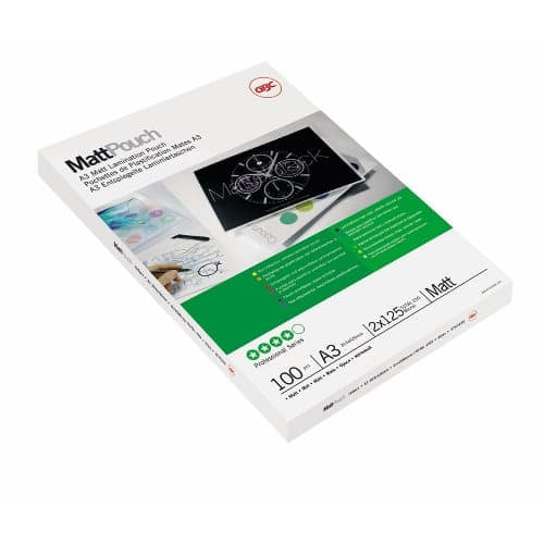 GBC Laminierfolien A3, matt – 125 µm, 303 × 426 mm, 100 Stk.