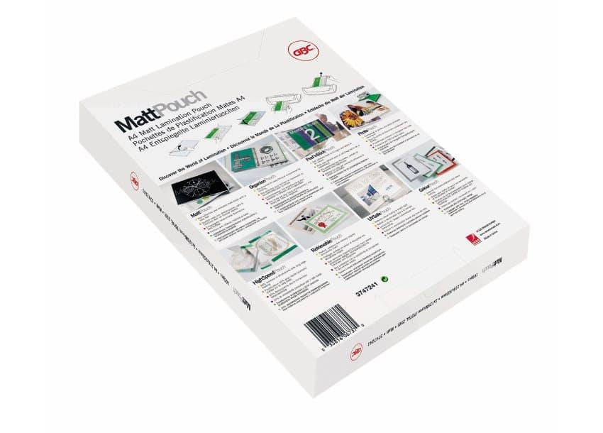 GBC Laminierfolien A3, matt – 125 µm, 303 × 426 mm, 100 Stk.