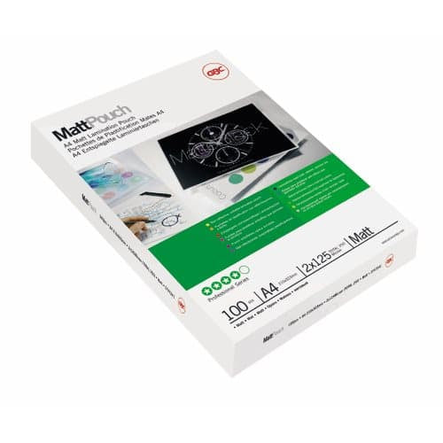 GBC Laminierfolien A3, matt – 125 µm, 303 × 426 mm, 100 Stk.