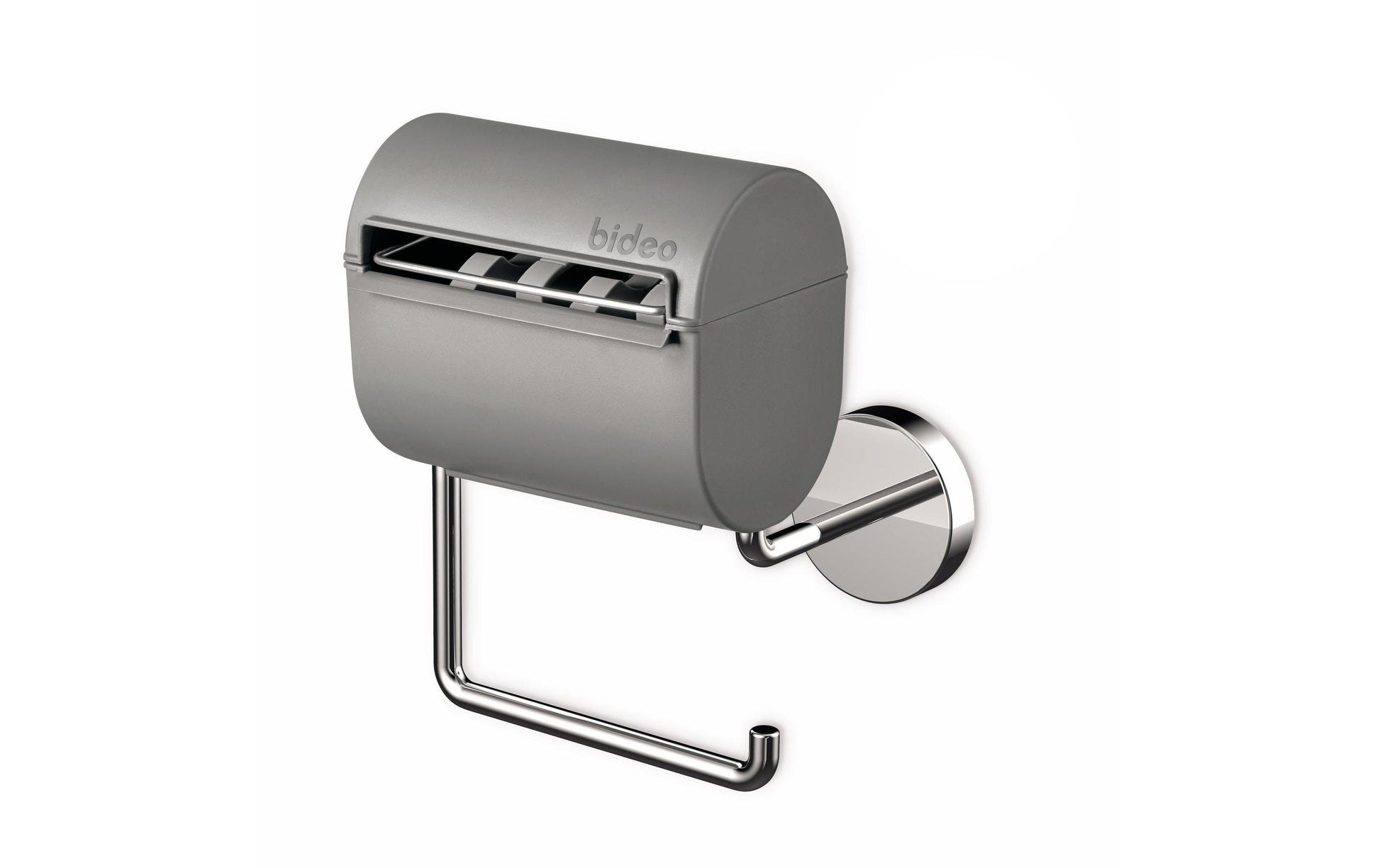 Bideo Toilettenpapierbefeuchter – wandmontiert, zum Bohren, Kunststoff, grau