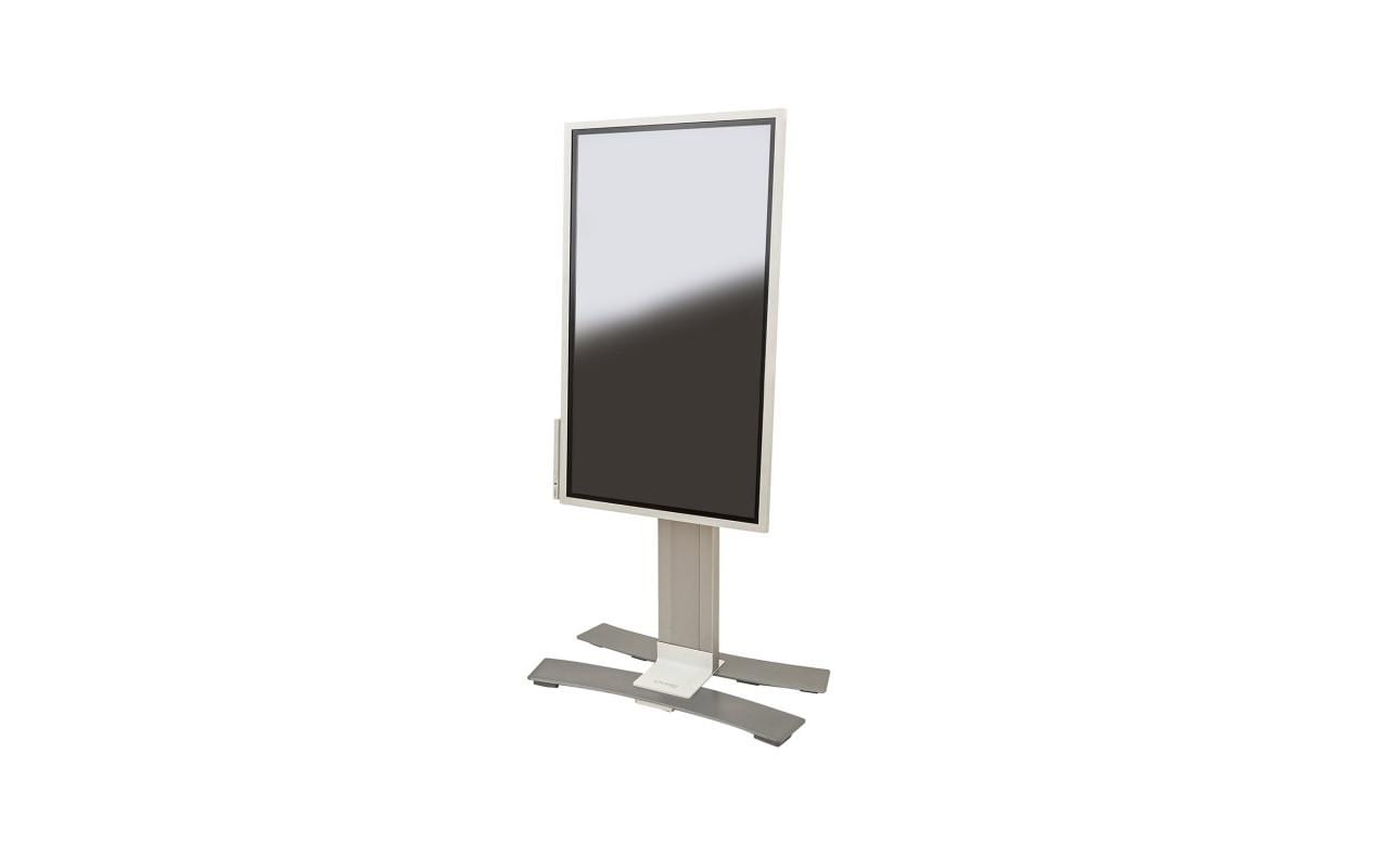Erard Kross Flip2 – Drehbarer Displayständer, bis 65", VESA 400×400, bis 50 kg, für Samsung Flip2, silber