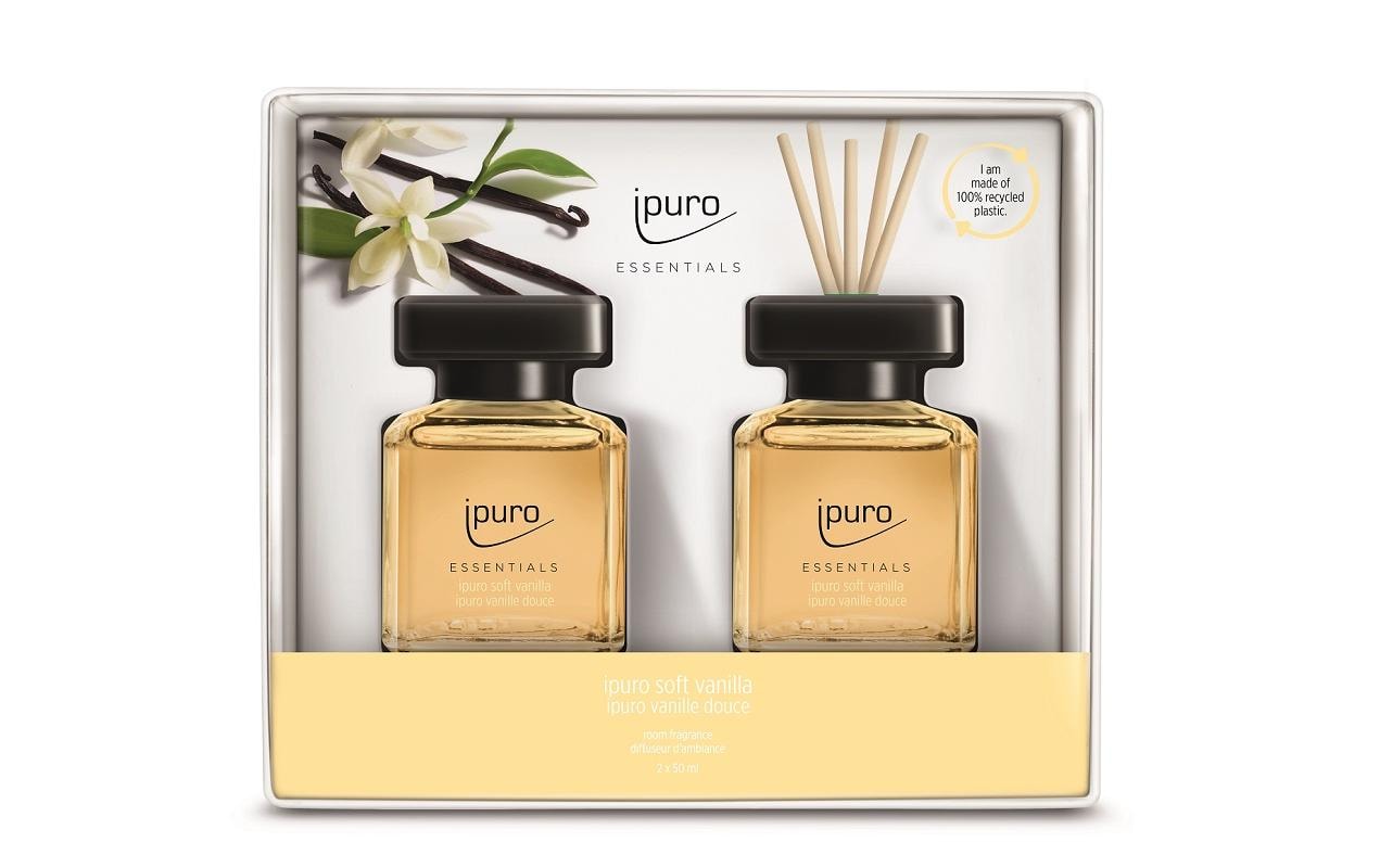 ipuro ESSENTIALS Soft Vanilla – Geschenkset, 2 × 50 ml