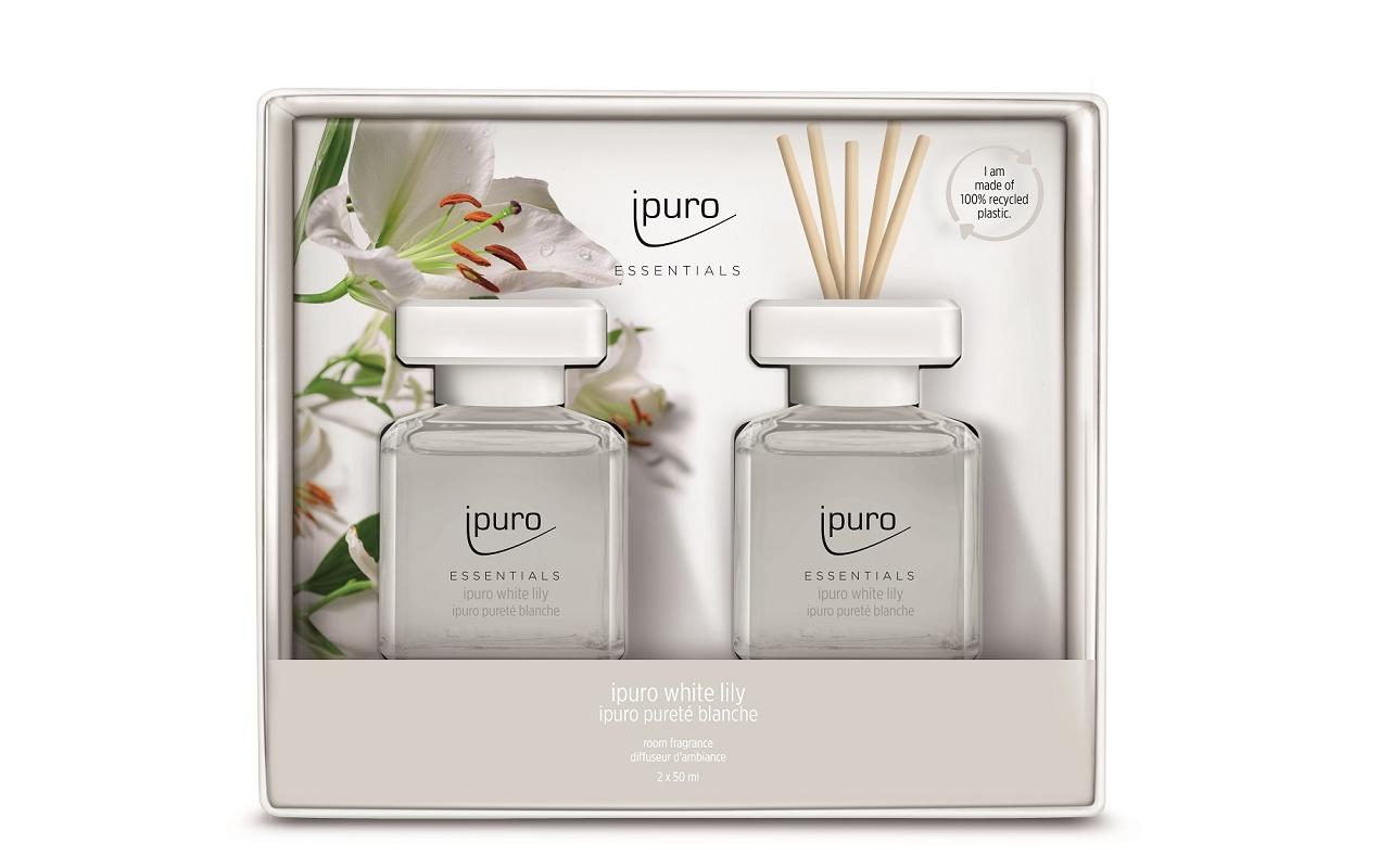 ipuro White Lily – Geschenkset, 2 × 100 ml
