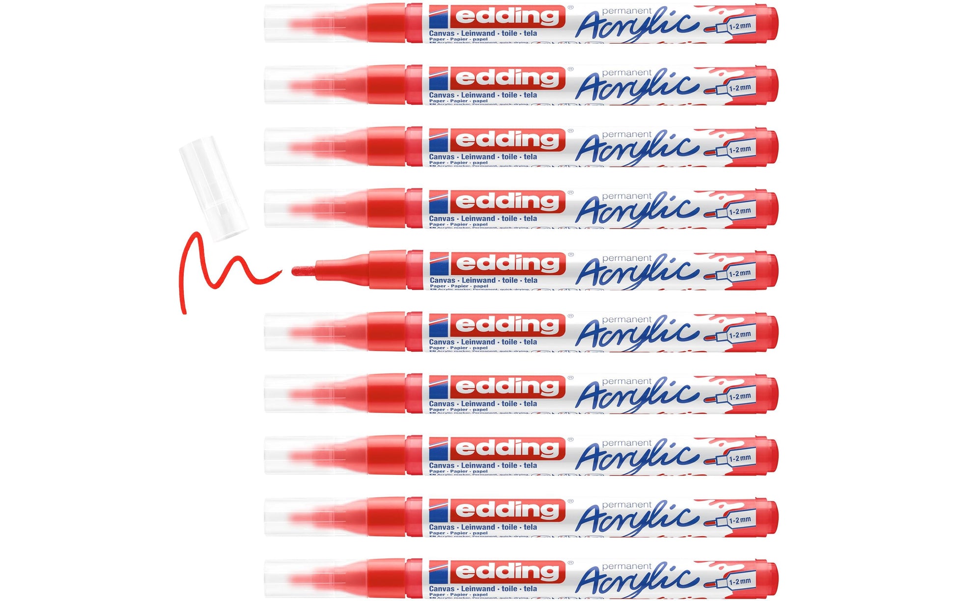 Edding Permanent Marker – Rot